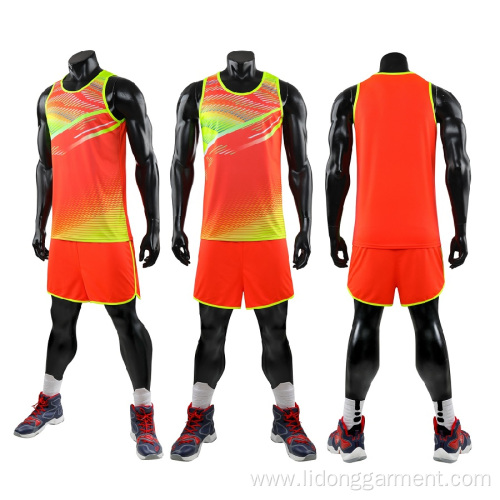 wholesale unisex track and field sportswear 2 piece